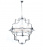 Подвесная люстра Lumina Deco Baltimore LDP 8020-4 CHR+WT