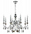 Люстра Crystal Lux MERCEDES SP8 CHROME/SMOKE
