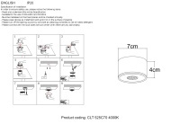 Светильник потолочный Crystal Lux CLT 525C70 BL 4000K