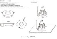 Светильник встраиваемый Crystal Lux CLT 032C1 BL