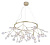 Светильник подвесной Crystal Lux EVITA SP45 D GOLD/TRANSPARENT