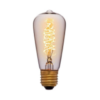 Лампа накаливания E27 60W колба прозрачная 052-245
