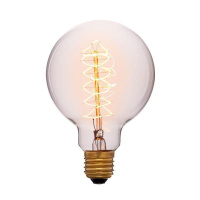 Лампа накаливания E27 60W шар прозрачный 052-306