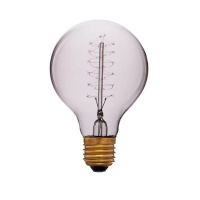 Лампа накаливания E27 60W шар прозрачный 052-283
