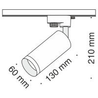 Трековый светильник Maytoni TR004-1-GU10-B
