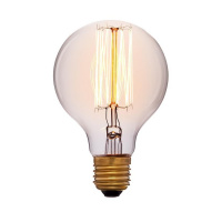 Лампа накаливания E27 60W шар прозрачный 052-207а