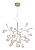 Светильник подвесной Crystal Lux EVITA SP36 GOLD/TRANSPARENT
