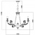 Подвесная люстра Luisa A7024LM-8WG Подвесная люстра Luisa A7024LM-8WG