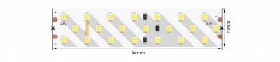 Светодиодная лента  SWG2P252-24-24-WW-20