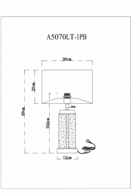 Интерьерная настольная лампа Baymont A5070LT-1PB