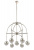Люстра Crystal Lux TRUENA SP-PL6+1 NICKEL