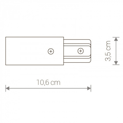 Питание боковое Profile Power End Cap 9462