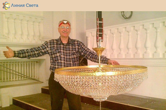 Лифты для люстр в Дворец творчества – г. Прокопьевск